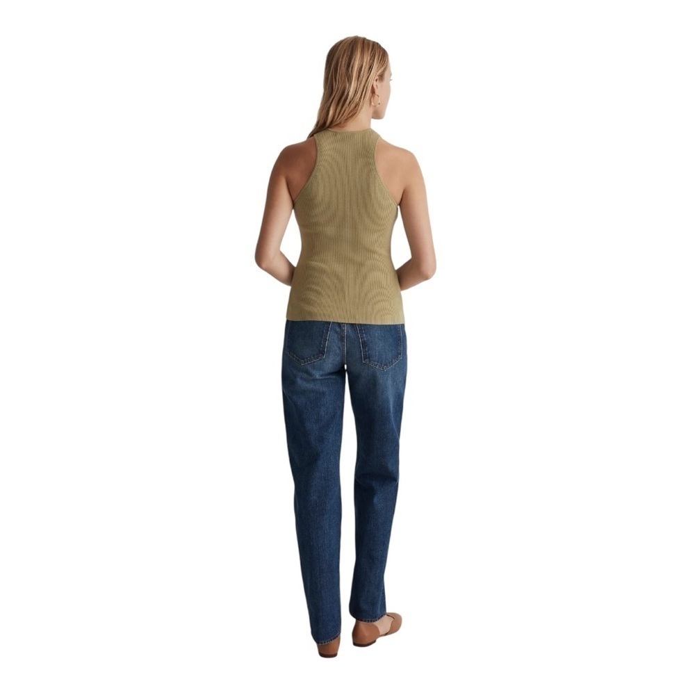 NWT Madewell The Signature Knit Cutaway Sweater Tank in Artichoke SZ XL - Picture 3 of 6